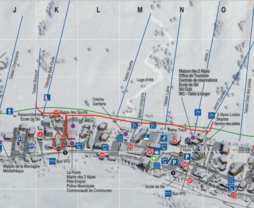 לס דה-אלפס Appartement De 28 M2, Centre Station Les 2 Alpes מראה חיצוני תמונה